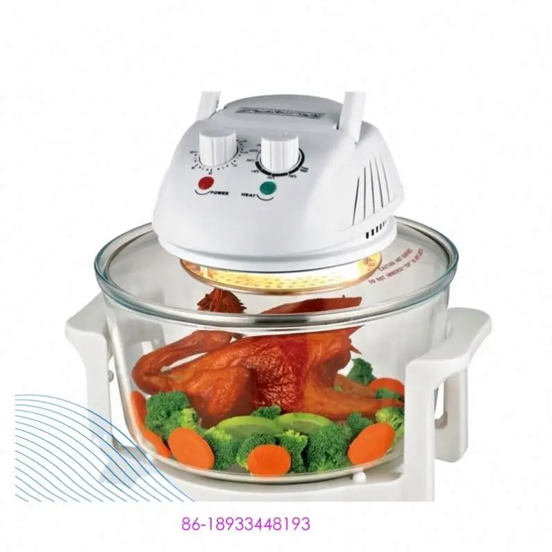 12L electric halogen light wave turbo air convection bbq grilled oven