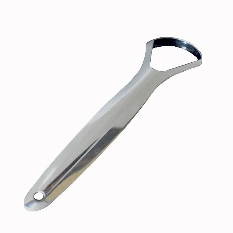 High quality metal tongue scraper stainless steel tongue cleaners tongue scraper