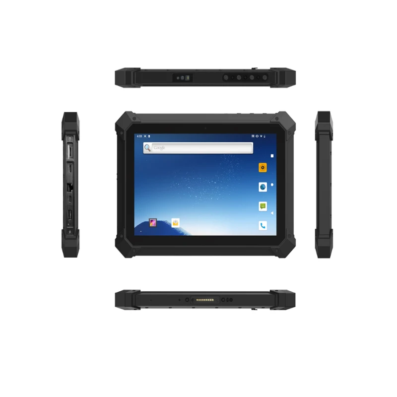 10 Inch Octa Core 8+128GB Handheld Wireless Wifi Bluetooth UHF Reader 1D 2D Barcode Scanner Wins 11/10 Rugged Industrial Tablet
