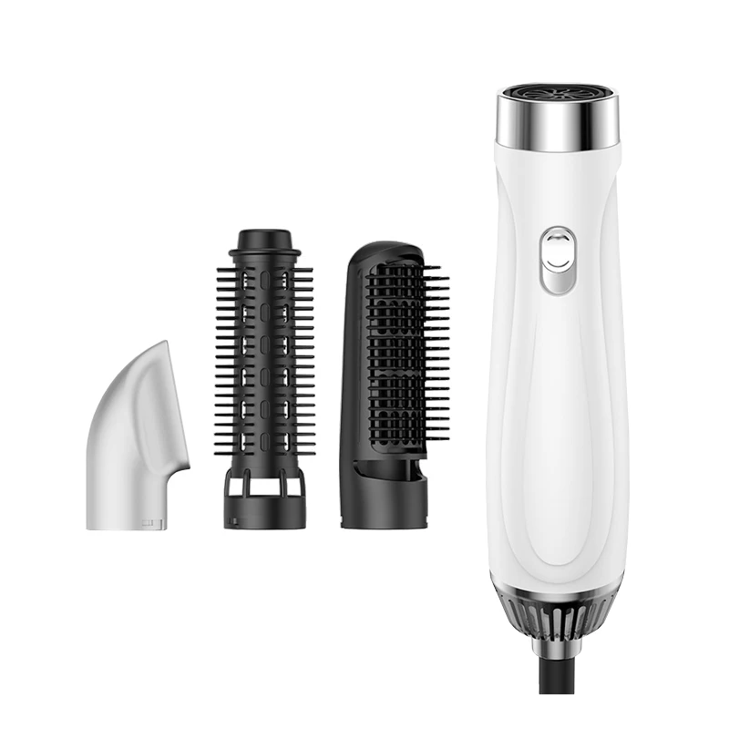 Best Selling 3 In 1 Styling Comb Rotate Hair Curling Iron 360 Degree Rotation Electric Straight Hair Dryer Brush