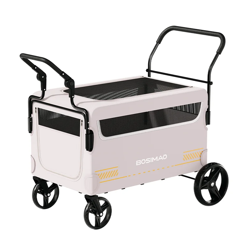 wholesale large running  carrier cat dog pram  folding 4-wheel pet cart travel carry double  pet stroller for big dog