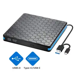2021 Most Popular External DVD Drive Burner Portable DVD CD Player With USB 3.0 Type C Interface for