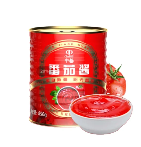 High Quality Tin Packed Tomato Paste Easy Open Wholesale Factory Price Ketchup