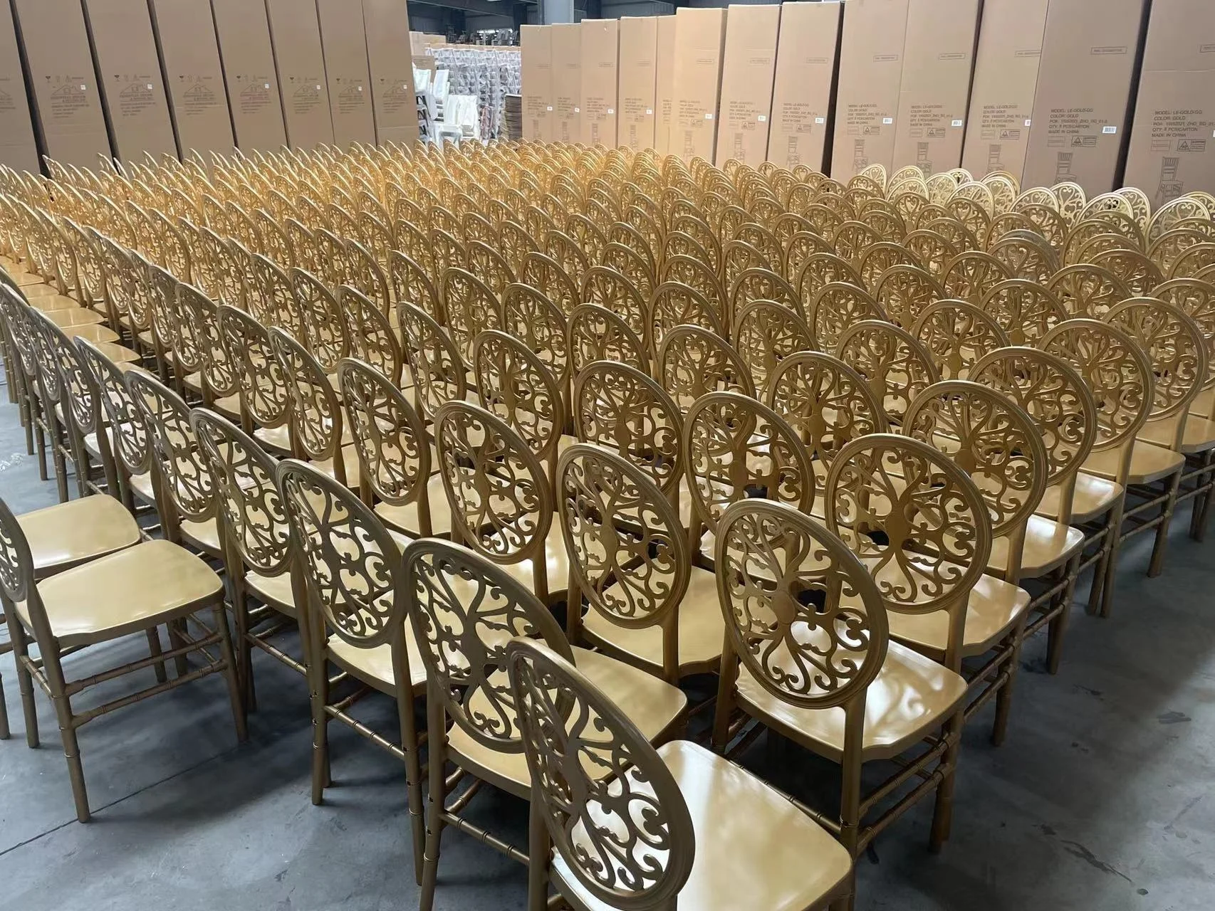 2024 New Resin Wedding Event Rental Banquet Dining Luxury Royal Napoleon Chair