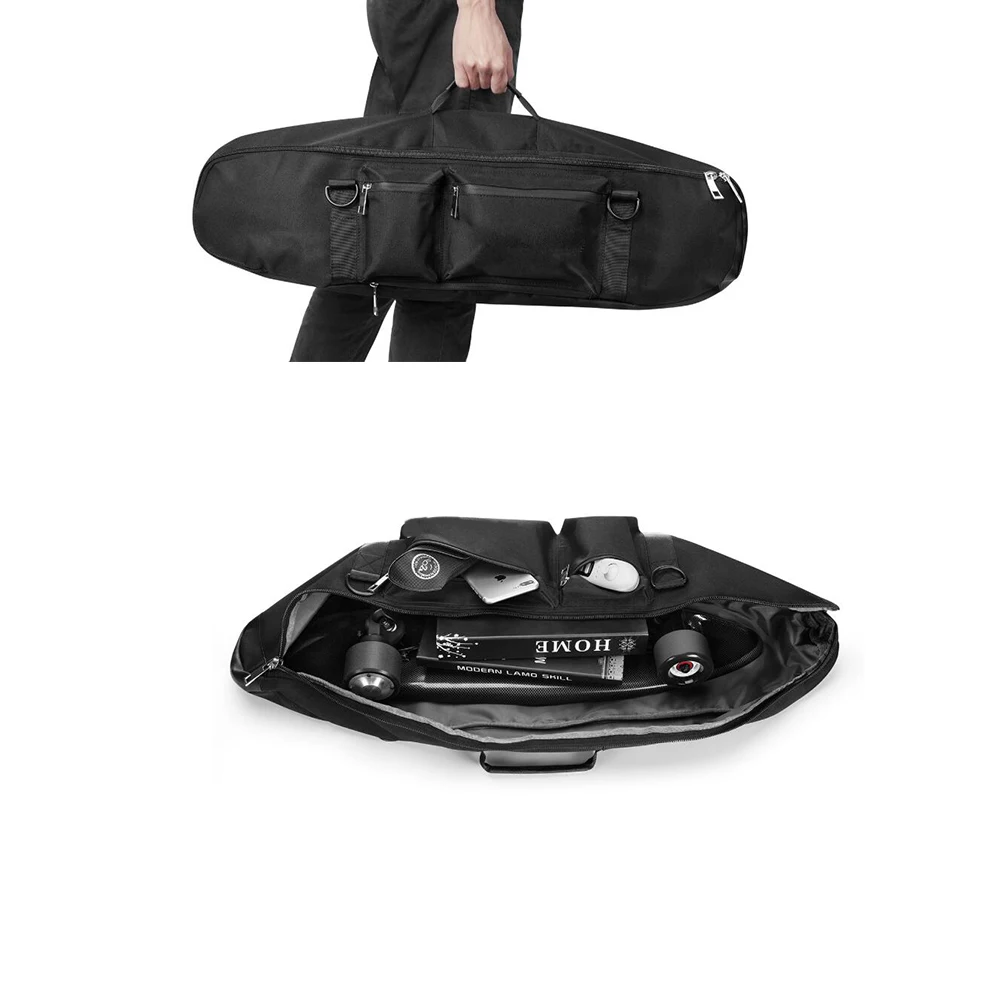 Black Skateboard Bag Waterproof Skateboard Backpack Cruiser Carry Bag for 27inch Skateboard Skate Bag Custom