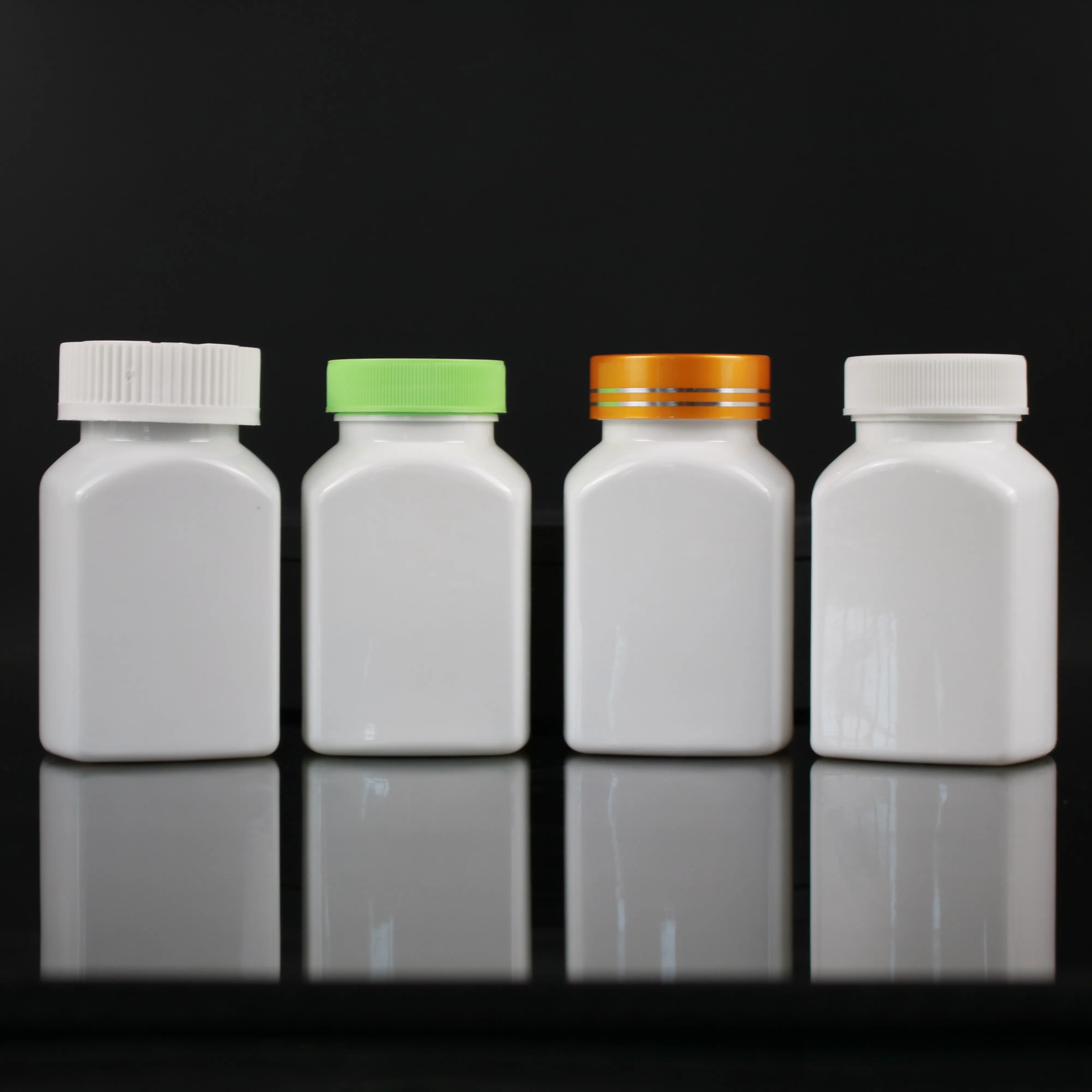 120ml PET plastic square pill bottle for pharmaceutical packaging