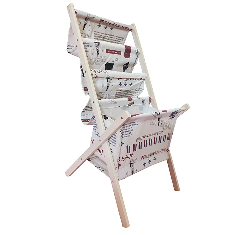 
Wholesale Custom Home Decorative wood magazine organizer rack wooden magazine storage rack 