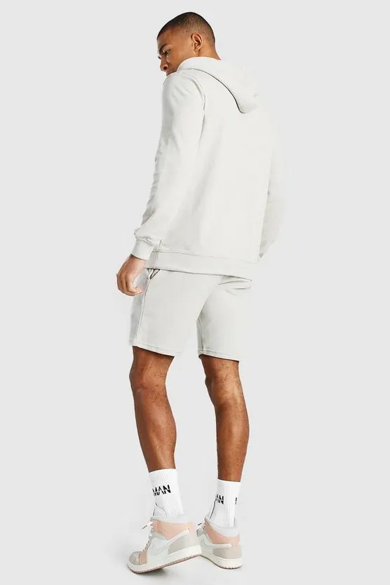 
plain cotton sweat suits wholesale Sportswear Man 2PCS SHORT SET 