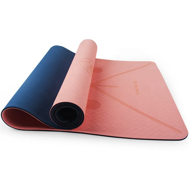 
Competitive factory price non slip private label custom 6mm TPE yoga mat double sided eco friendly mat yoga for yoga pilates 