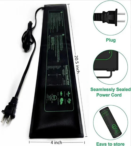 Durable Waterproof Seedling Heat Mat Warm Hydroponic Heating Pad  MET Standard for Seed Starting Greenhouse and Germination