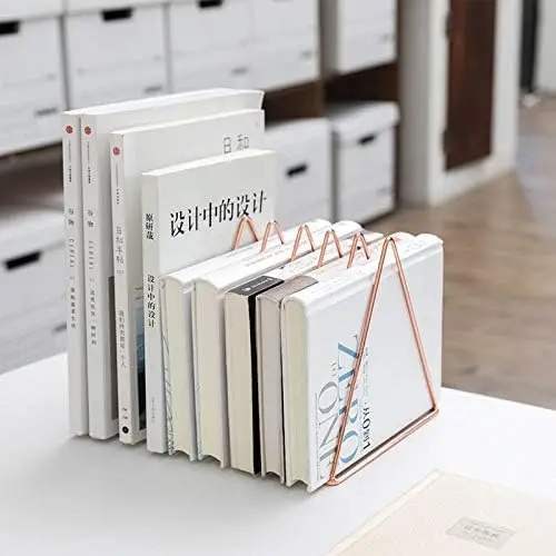Acrylic Triangle File Folder Racks and Magazine Holder Metal bookshelf vinyl record storage