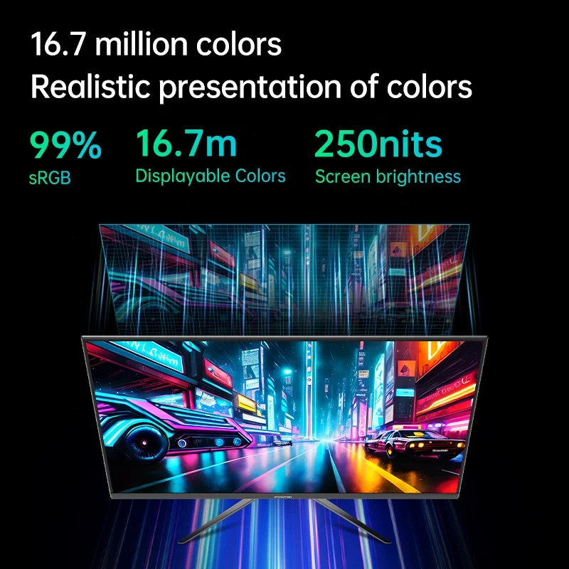 SNOWMAN 1080P Pc Monitor 32 Inch Desktop Computer Display Screen Anti-blue Light Gaming Monitors 75hz LCD Flat Monitor