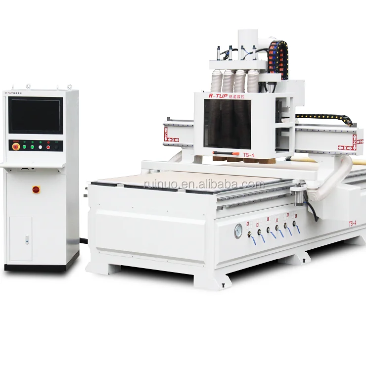 TS-4 4-axis CNC woodworking machine 4-axis CNC milling machine,price concessions, good quality.