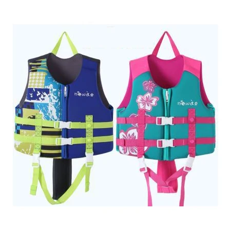 Wholesale Custom Logo Private Label Kids Children Youth High End Neoprene EPE Foam Surfing Swimming Beach Float Life Vest Jacket