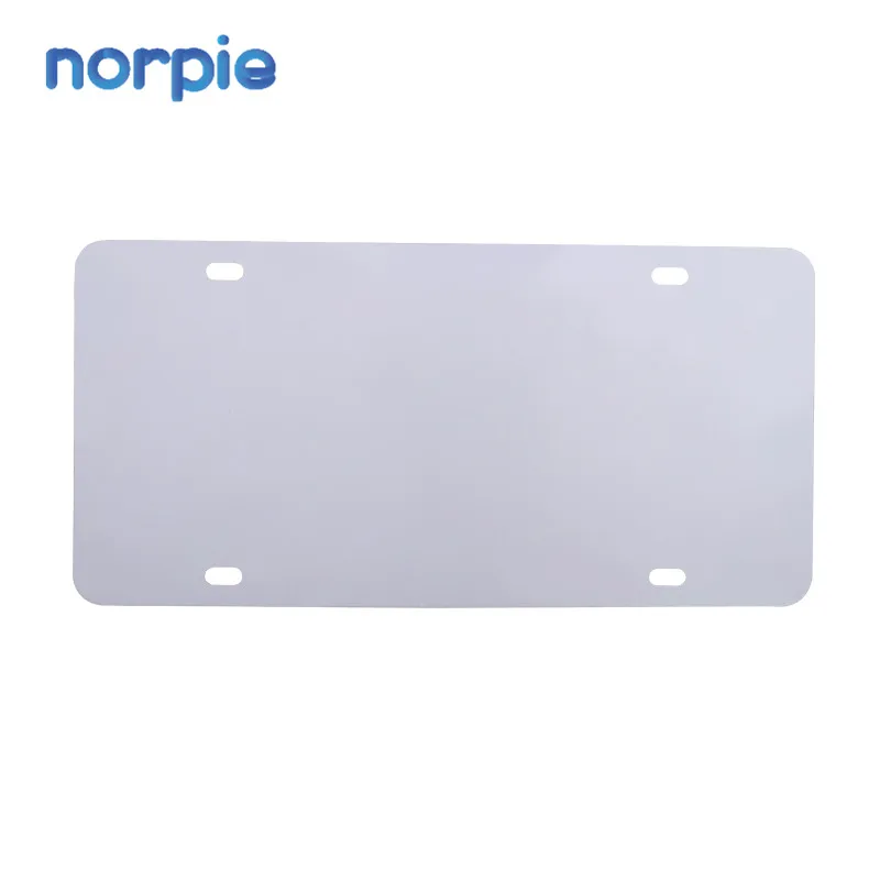 Factory Fast Production Car Tag White Blanks Sublimation Aluminum License Plates for DIY Printing