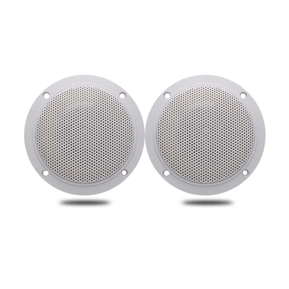 
Guzare Waterproof Marine Speakers 4 inch 120W Full Range Stereo Outdoor Speakers For UTV ATV RV Golf Cart Boat Yacht Motorcycle 