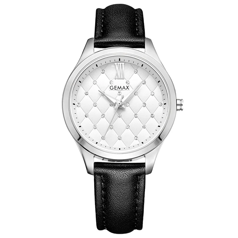 Wholesale cheap custom logo women watches leather strap quartz new design dial wristwatches