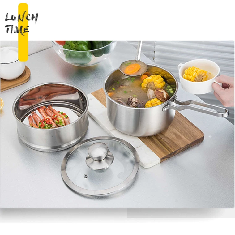 Stainless Steel Stew Pot Durable Design for Multi-Purpose Cooking Tool