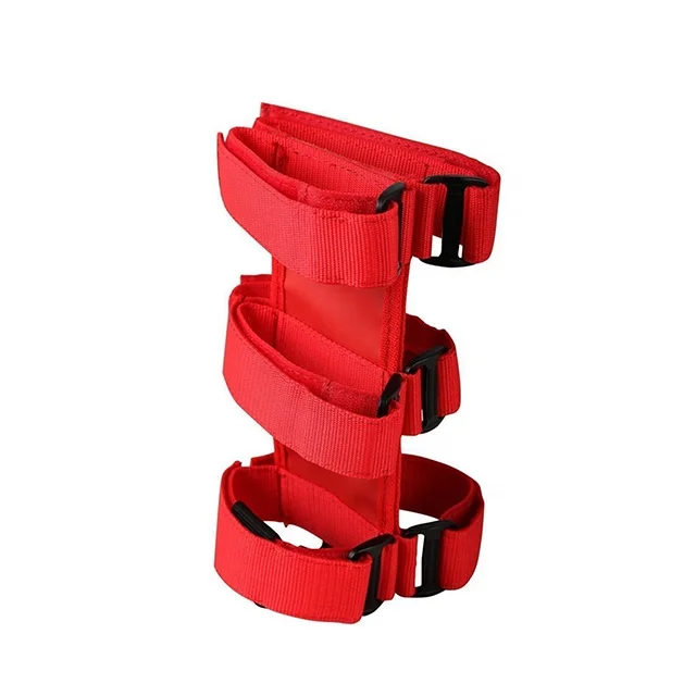 Red Strong Roll Bar Fire Extinguisher Holder for Jeep Wrangler