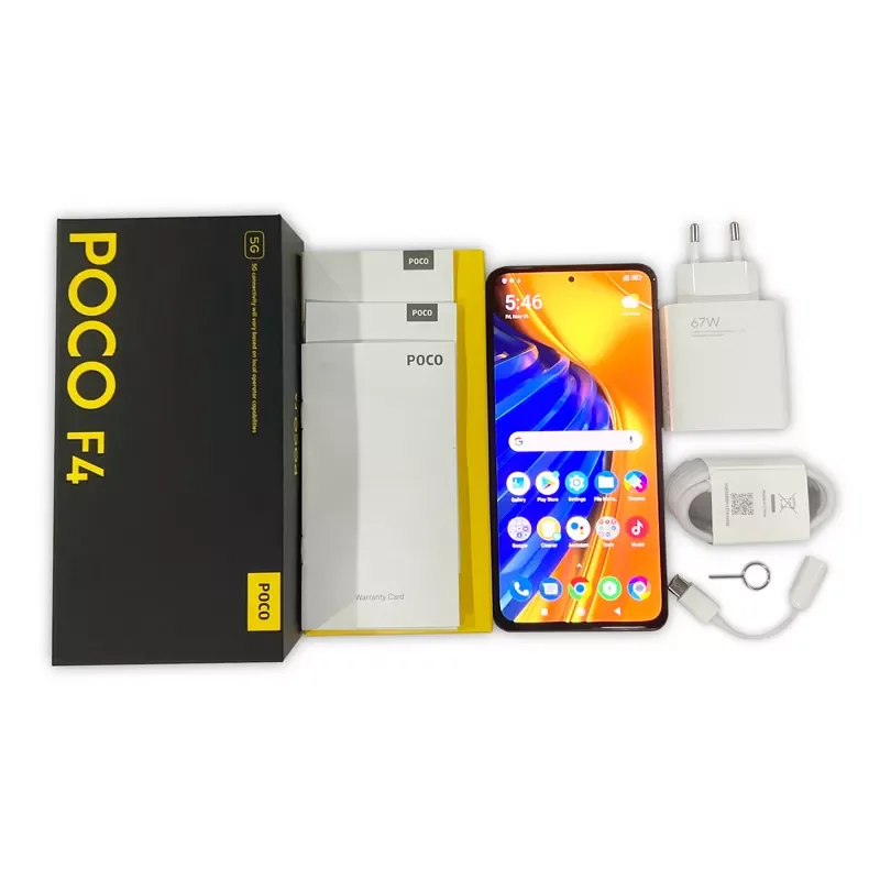Xiaomi POCO F4 5G NFC new arrival Smartphone 128G/256GB Original Global Version Octa Core 120Hz 64MP Camera OIS 67W Charging
