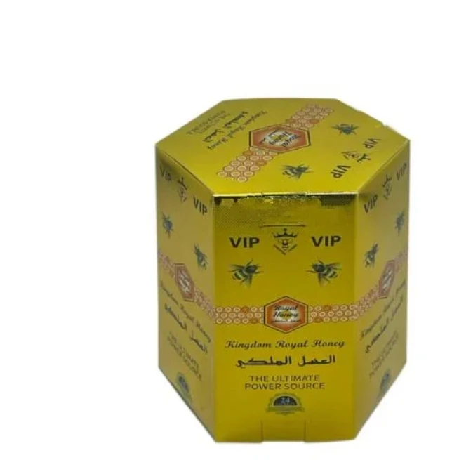 USA stock!!! custom packing box for organic royal honey candy power organic candy power candy black horse honey