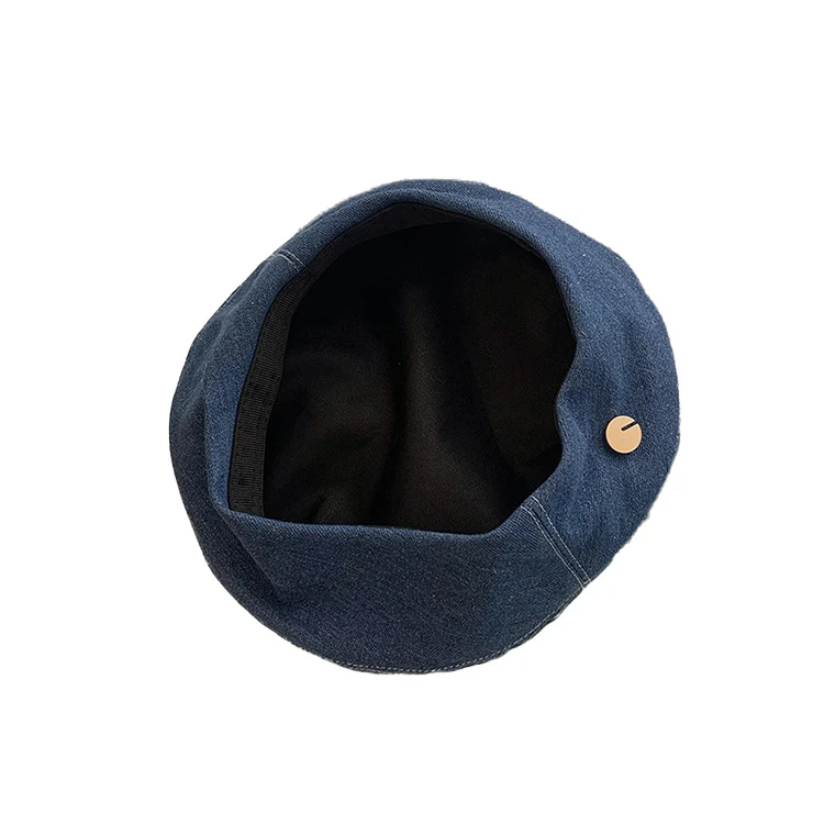 Summer Versatile Denim Beret Women Beret Hat Painter Hat