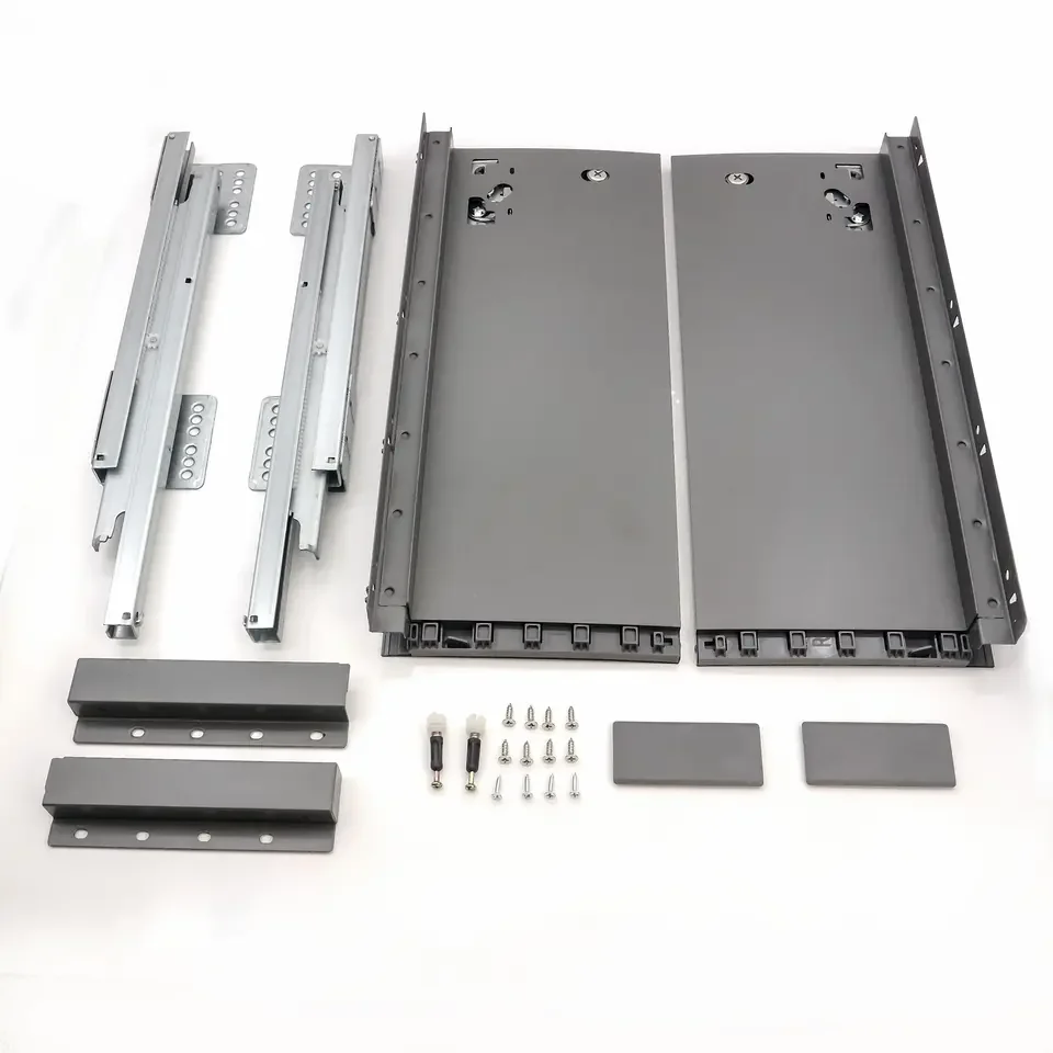 Слайды для выдвижных ящиков с мягким закрытием кухонного шкафа выдвижной канал