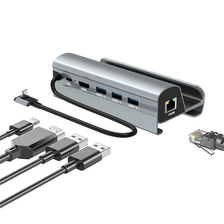 Док-станция для паровой колоды, 6 в 1, USB 3,0, Type-c