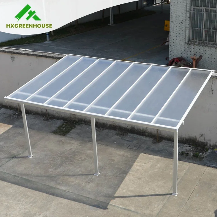 Awning Parts Canopy Flat Roof Panels Frame Polycarbonate Pergola Attached House Lowes Metal Garages, Canopies & Carports 6mm-8mm