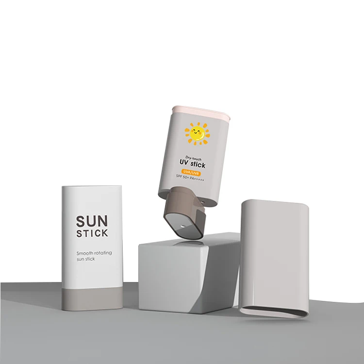 pocket aromatic deodorant stick packaging 20ml twist sunscreen stick oblate shape pain-relief stick anti-freeze balm container