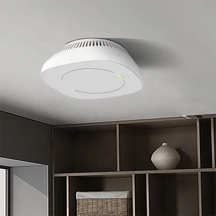 New Arrival Tuya WiFi Smart Home Alarm with Temperature Humidity PM2.5 Detection Vape Electronic Cigarette Smoke Detector