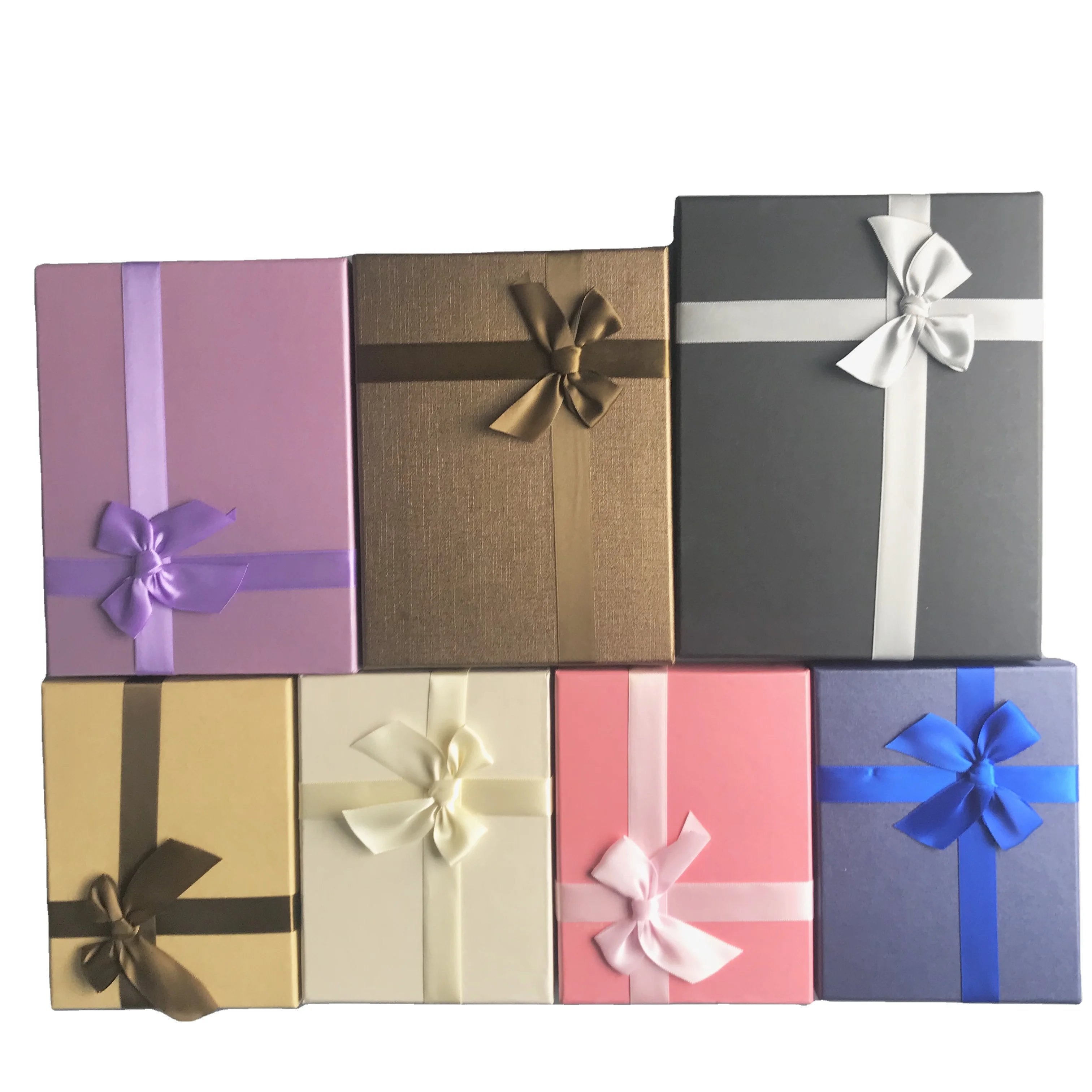 Gift Box Packaging Custom Jewelry Perfume Luxury Packing Gift Industrial Shipping Box With Tie Ribbon Set