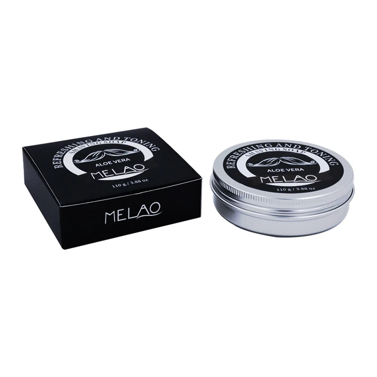 
Natural Sandalwood Smell Shaving Soap for Men 4.0 Oz Refill Puck Made With Natural Vegan Plant Ingredients Shea Butter 