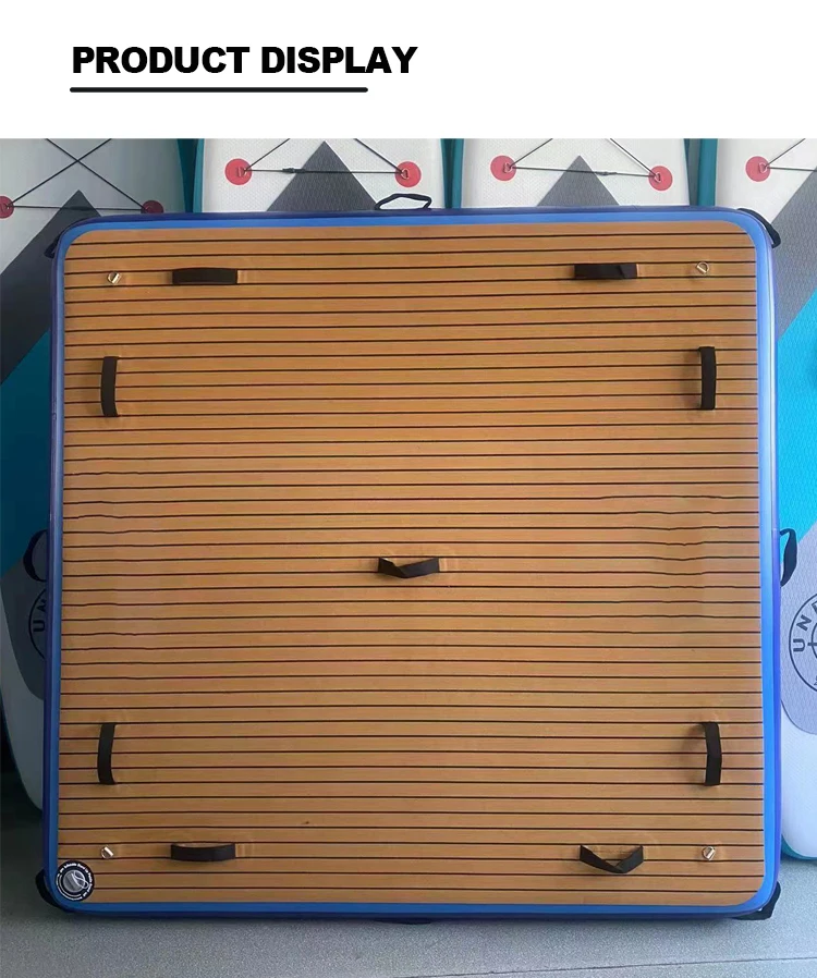 high quality yacht dock leisure island inflatable fishing/swimming platform floating water platform for sea