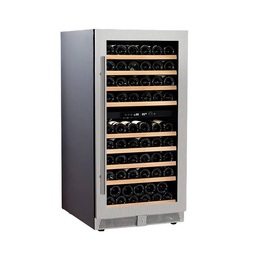 
265L, 99 bottles, bulit-in wine cooler, wine cellar, wine fridge JC-265B dual zone 