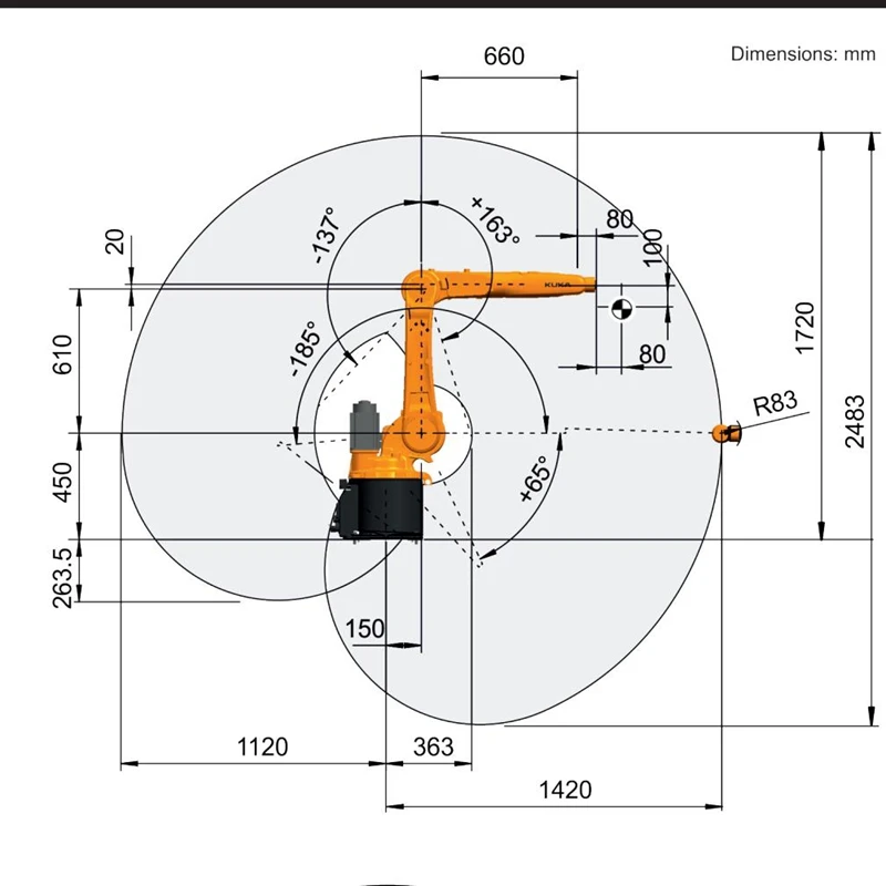 KUKA  KR10 R1420 Mechanical Arm 10kg Payload 6 Axis Automatic Welding Robot With Welding Positioner And Mig Mag Welder