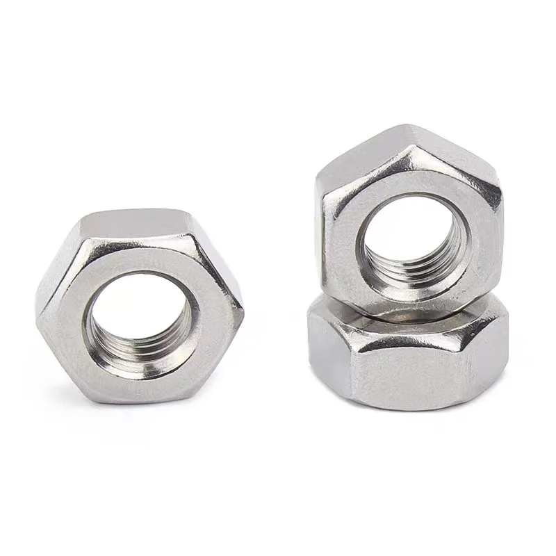 SS304 SS316 Self-locking nut Stainless Steel Metal Hex Flange 1/2 nylon lock nut