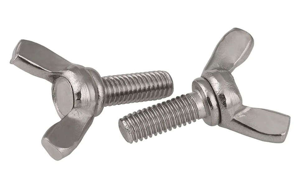 304 Stainless Steel DIN316 M5 M6 M8 Butterfly Screw Wing Bolts Thumb Screws