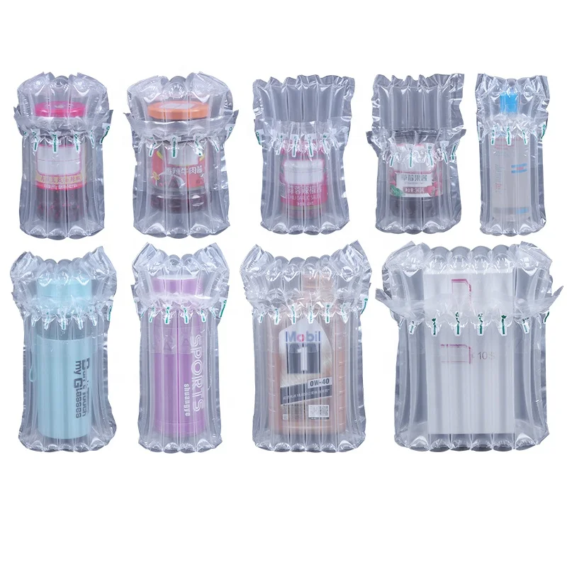 life hacks moving supplies inflatable air cylinder column bag for perfume bottle packaging