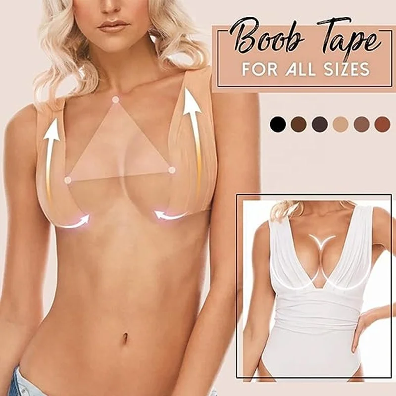 Хлопковое спандекс 2 дюйма липкие одноразовые DIY сексуальное нижнее белье бюстгальтеры грудные пирожки лента для груди