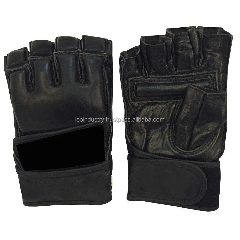 Wholesale Mix Fight Leather Universal MMA & Boxing Gloves Personzed OEM Sparring Gloves in 6oz 8oz 12oz Sizes with Wrist Support