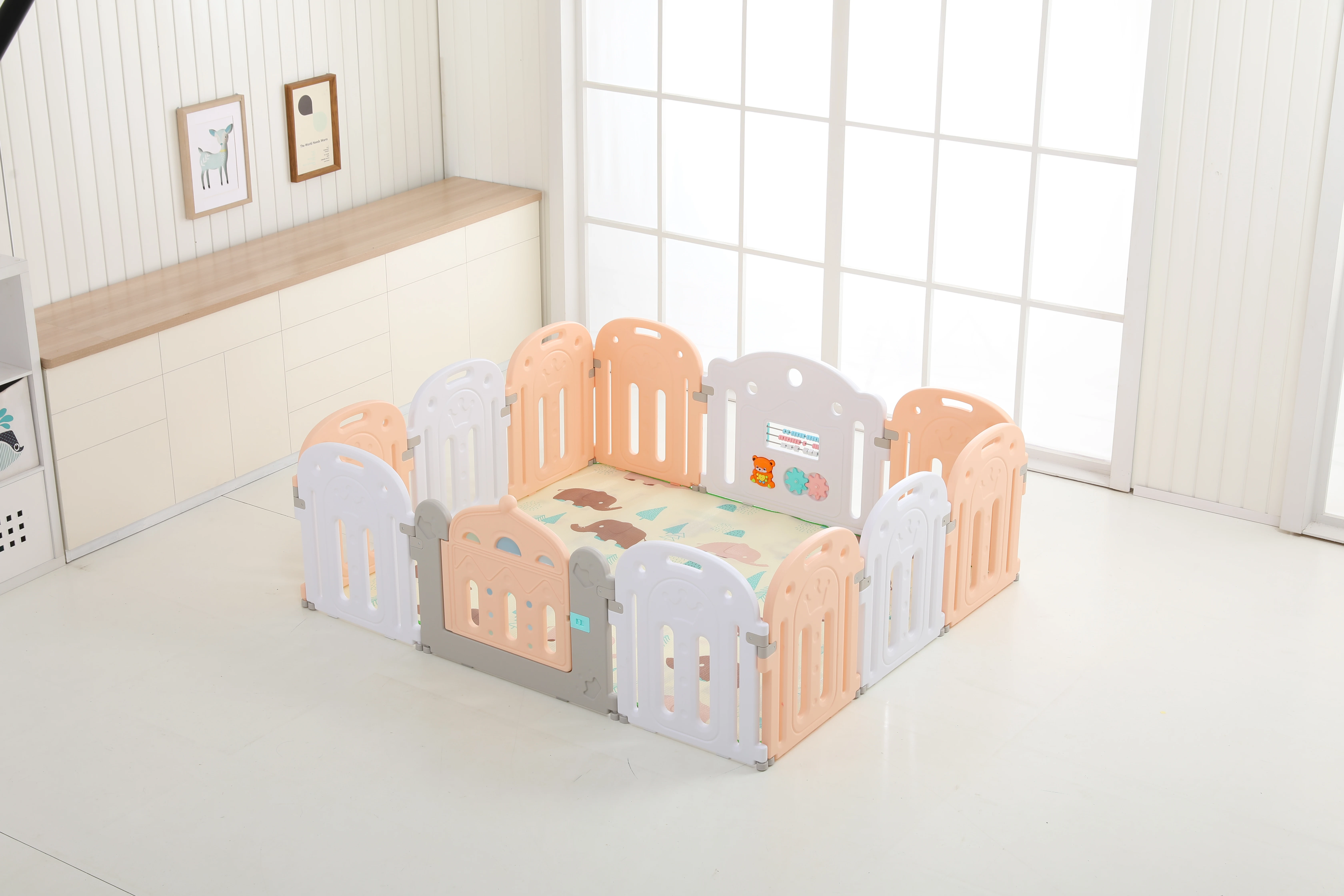 Fantasy Fence Portable Baby Play Yard Playpen Multicolor Color Corner