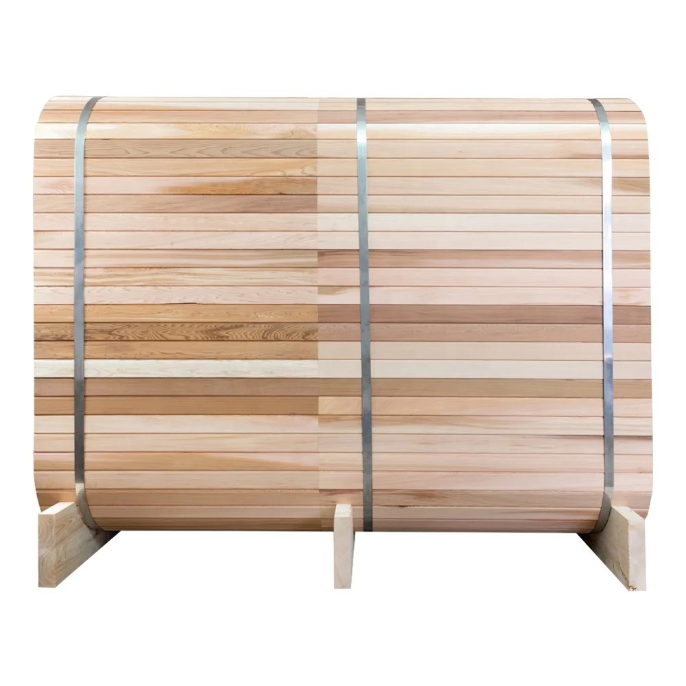 Alphasauna Great Price New Design Canadian Red cedar Outdoor Square Barrel Sauna