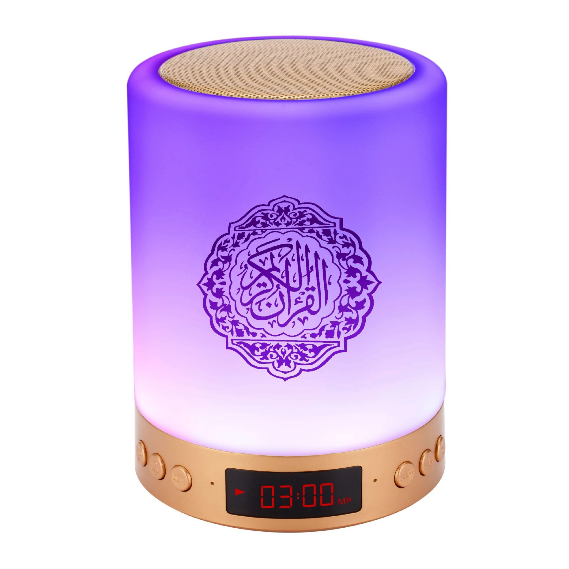 
Innoliance 2020 Azan 220v Portable Mini Muslim Colorful Night Audio Reciting Kit Led Touch Lamp Quran Speaker, With Bt 