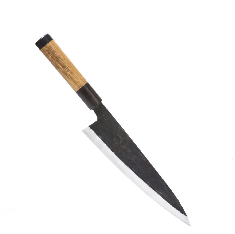 Cheap Japanese Kitchen Knife - High Quality  Chef Knife - Gyuto 210 - Hand Forged Knife - Good  Nature Wood