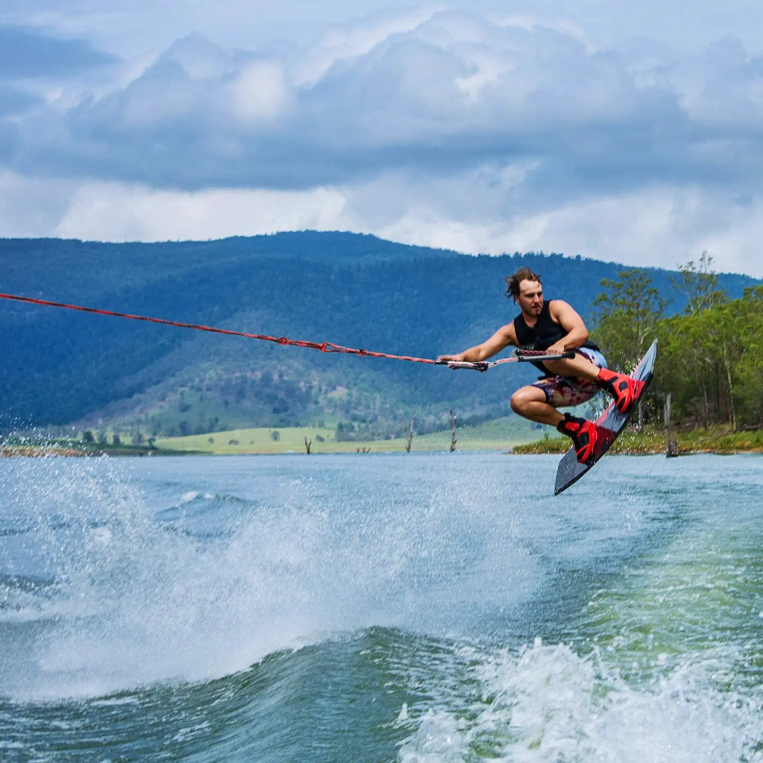 Water Sport Line With Eva Handle. Ideal For Water Ski, Wakeboard, Kneeboard Wakeboard Rope