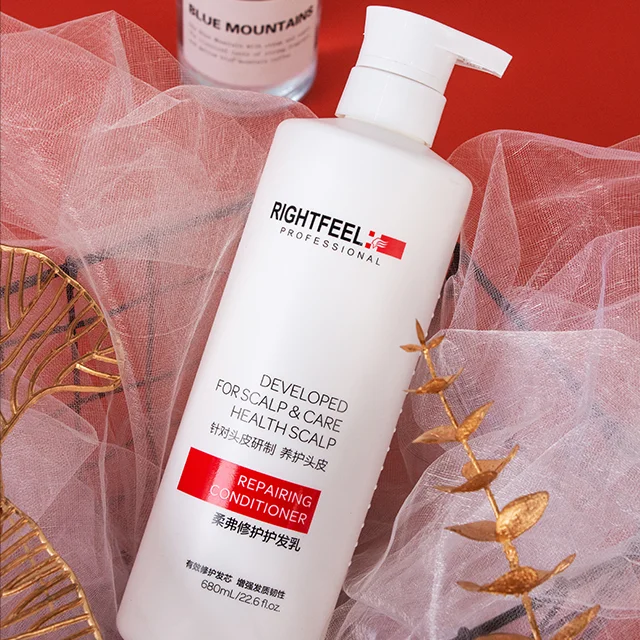 Improve hair quality milky white paste bottled hair repairing conditioner for all type hair