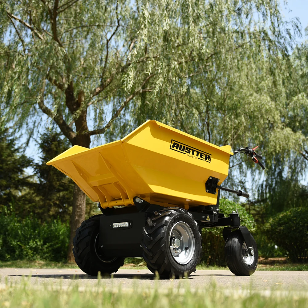 AUSTTER CE Approved 500kg Load Battery Power Mini Dumper Electric Wheelbarrow With Motor