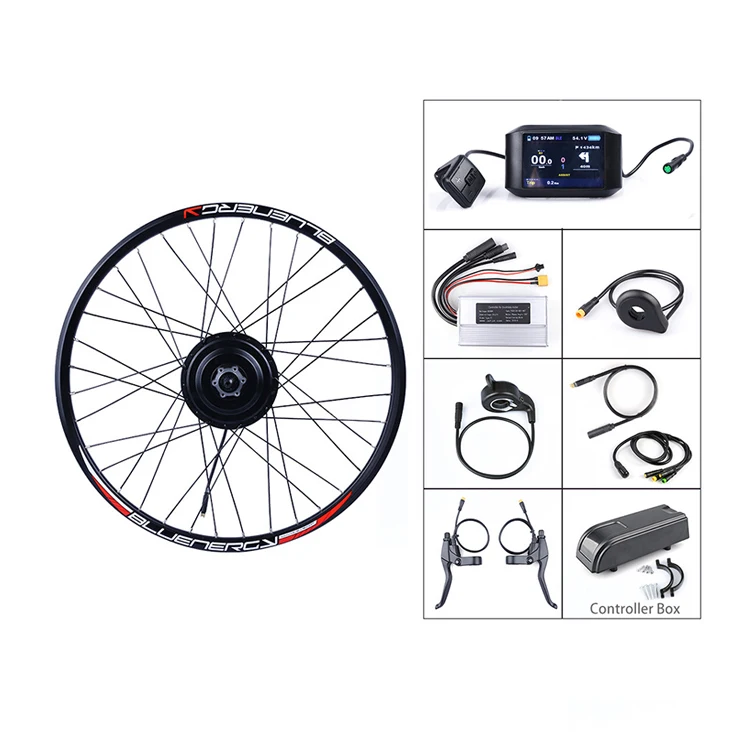Akkubici 8fun 48V 500W electric bicycle conversion kit D/DC type BAFANG rear Hub Motor kit LCD 750C blue tooth display