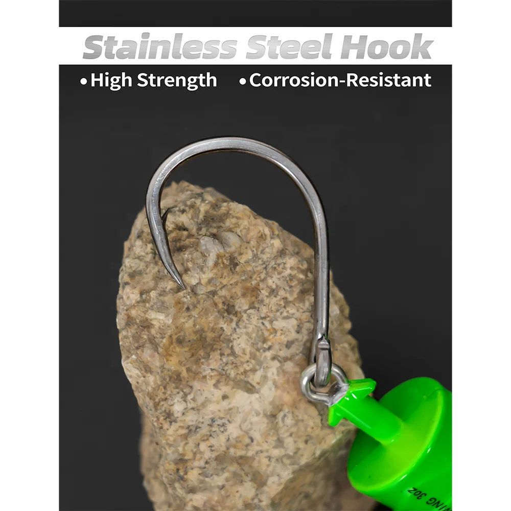 2oz-7oz Jig Head Fishing Hook Soft Lure Jig Head Worm Hook Sea Rigs Lead Fishing Jighead Big Game Swing Hook Jighead